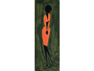 Max Greiner: Poster &quot;Frau in Orange&quot;